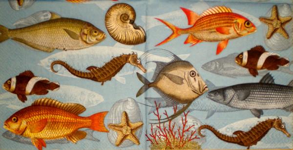 037 Fish - 3-ply - Paper Design